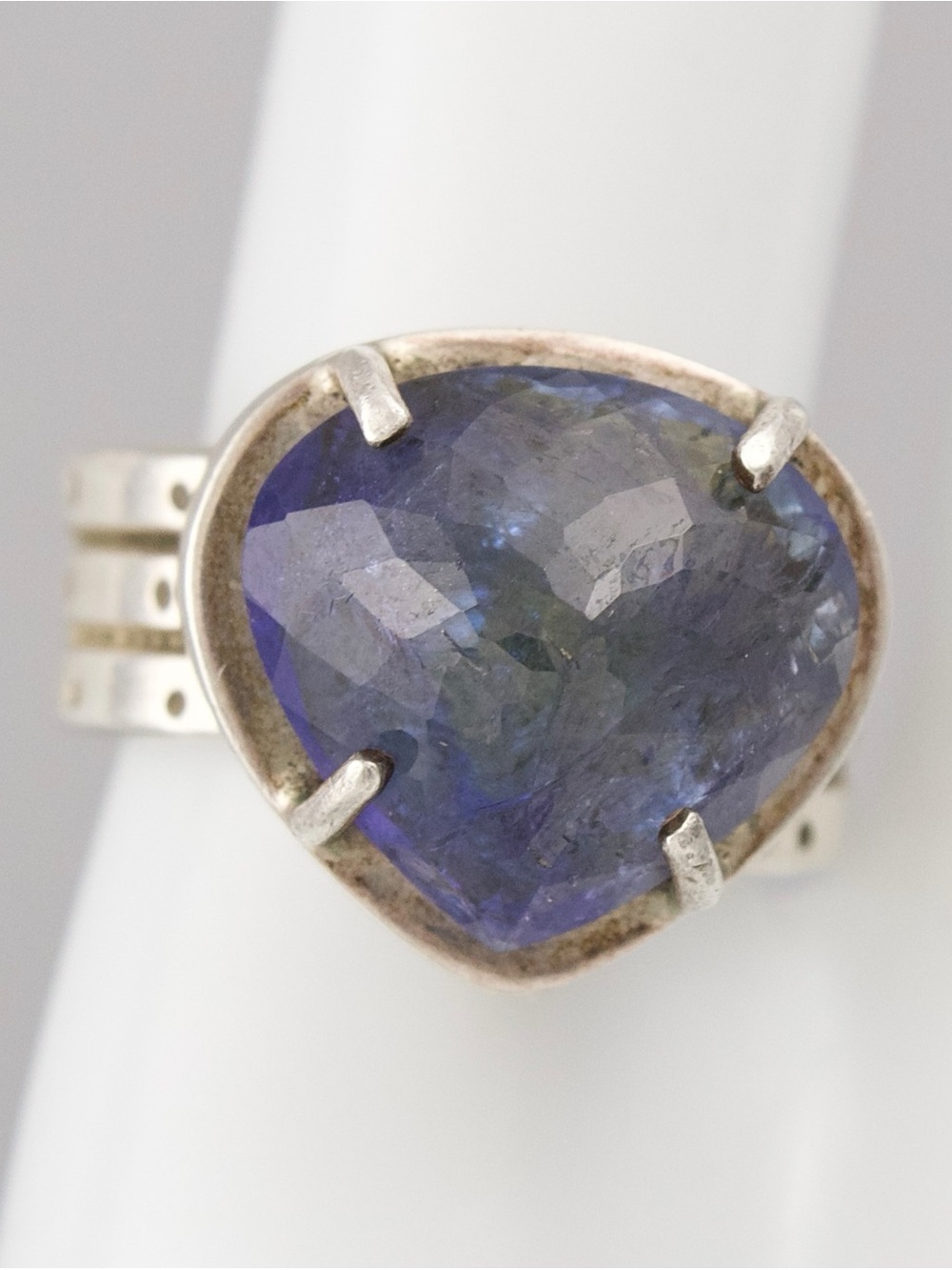 Iolite Sterling Silver Ring by Sarella Suarez Size 7.75